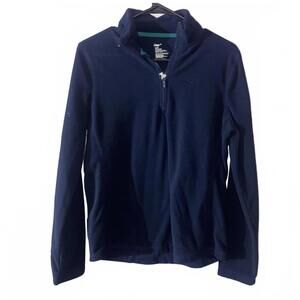 GAP Navy Blue Fleece Zip-Up Jacket Size M Lightweight Soft Outdoor Layer